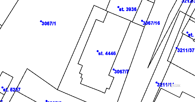 Parcela st. 4446 v KÚ Havlíčkův Brod, Katastrální mapa