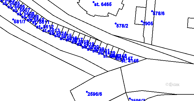 Parcela st. 5139 v KÚ Havlíčkův Brod, Katastrální mapa