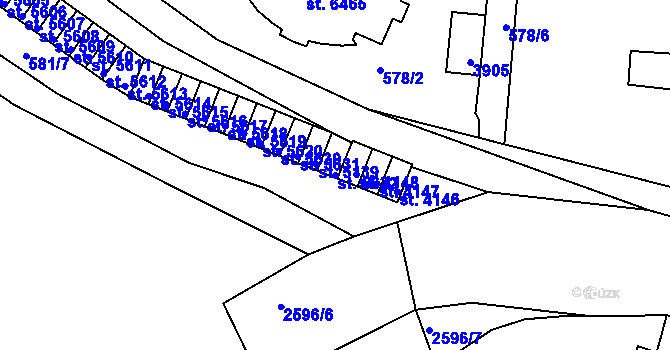 Parcela st. 5632 v KÚ Havlíčkův Brod, Katastrální mapa
