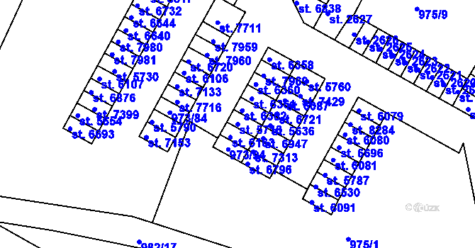 Parcela st. 5716 v KÚ Havlíčkův Brod, Katastrální mapa
