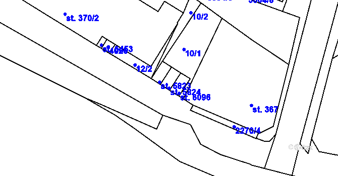 Parcela st. 5824 v KÚ Havlíčkův Brod, Katastrální mapa