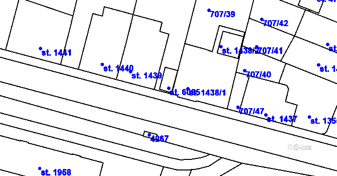 Parcela st. 6085 v KÚ Havlíčkův Brod, Katastrální mapa