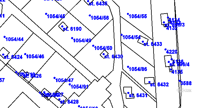 Parcela st. 6430 v KÚ Havlíčkův Brod, Katastrální mapa
