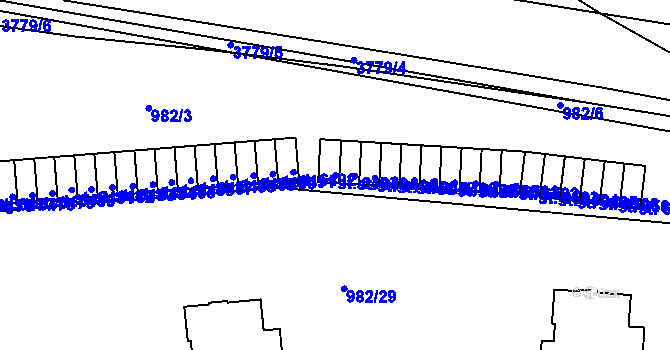Parcela st. 6493 v KÚ Havlíčkův Brod, Katastrální mapa