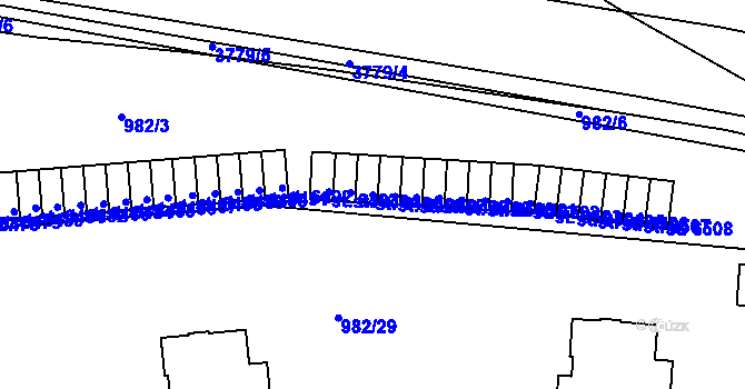 Parcela st. 6495 v KÚ Havlíčkův Brod, Katastrální mapa