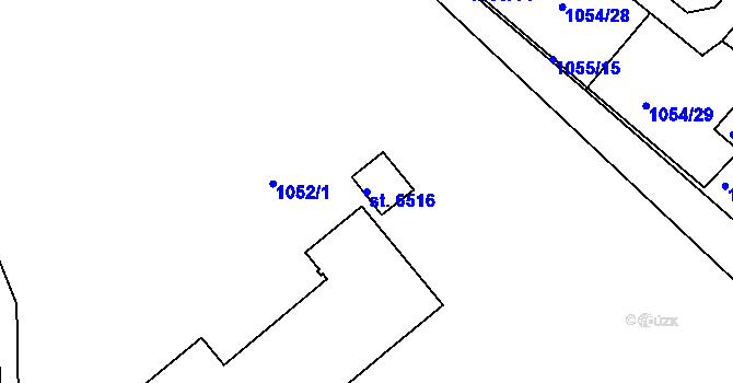 Parcela st. 6516 v KÚ Havlíčkův Brod, Katastrální mapa
