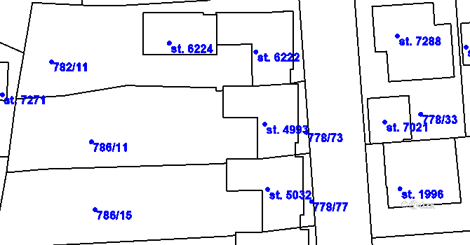 Parcela st. 778/66 v KÚ Havlíčkův Brod, Katastrální mapa