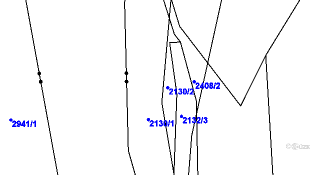 Parcela st. 2130/2 v KÚ Havlíčkův Brod, Katastrální mapa