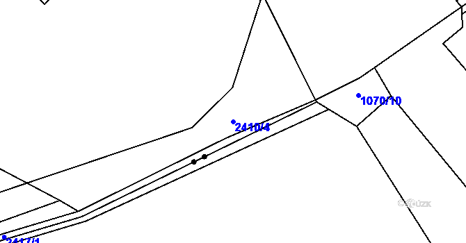 Parcela st. 2410/4 v KÚ Havlíčkův Brod, Katastrální mapa