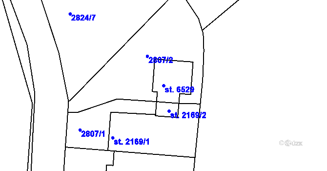 Parcela st. 6529 v KÚ Havlíčkův Brod, Katastrální mapa