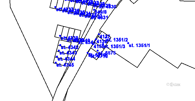 Parcela st. 6575 v KÚ Havlíčkův Brod, Katastrální mapa