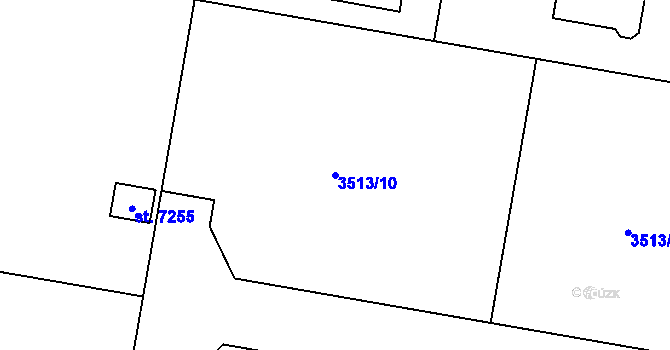 Parcela st. 3513/10 v KÚ Havlíčkův Brod, Katastrální mapa