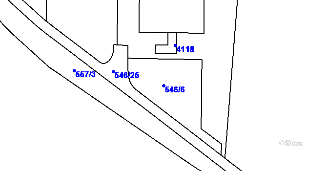 Parcela st. 546/6 v KÚ Havlíčkův Brod, Katastrální mapa