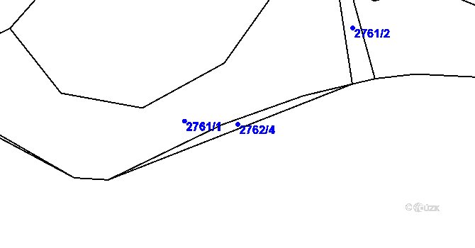 Parcela st. 2762/4 v KÚ Havlíčkův Brod, Katastrální mapa