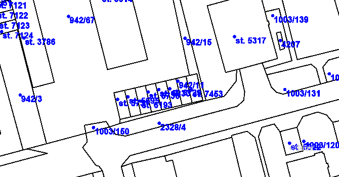 Parcela st. 6729 v KÚ Havlíčkův Brod, Katastrální mapa