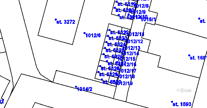 Parcela st. 6326 v KÚ Havlíčkův Brod, Katastrální mapa