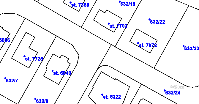 Parcela st. 3941/4 v KÚ Havlíčkův Brod, Katastrální mapa