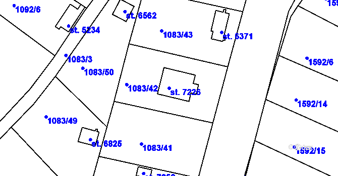Parcela st. 7226 v KÚ Havlíčkův Brod, Katastrální mapa