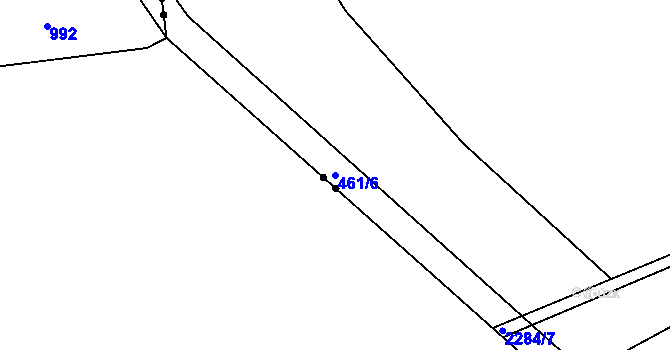 Parcela st. 461/6 v KÚ Havlíčkův Brod, Katastrální mapa