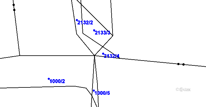 Parcela st. 2132/4 v KÚ Havlíčkův Brod, Katastrální mapa