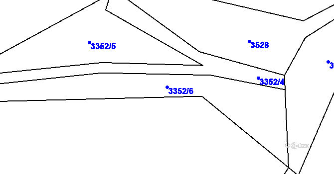 Parcela st. 3352/6 v KÚ Havlíčkův Brod, Katastrální mapa