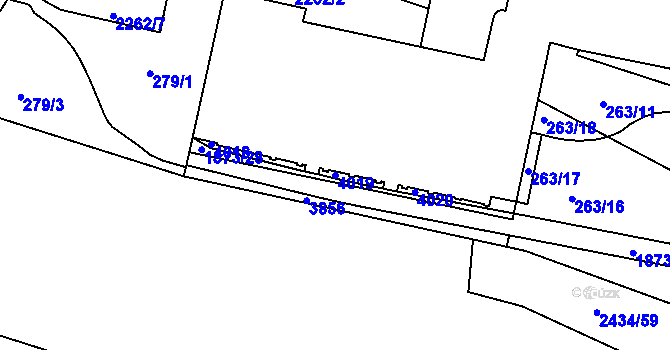 Parcela st. 4019 v KÚ Havlíčkův Brod, Katastrální mapa