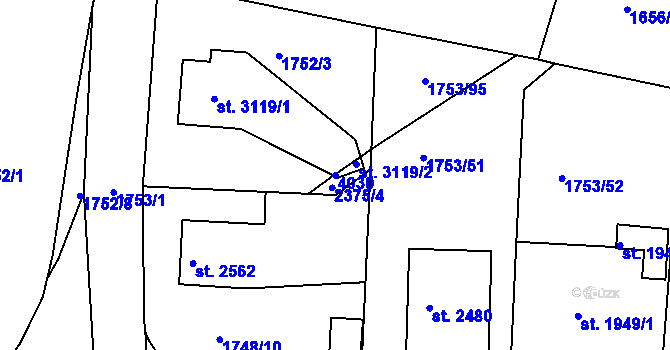 Parcela st. 4030 v KÚ Havlíčkův Brod, Katastrální mapa