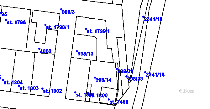 Parcela st. 4051 v KÚ Havlíčkův Brod, Katastrální mapa