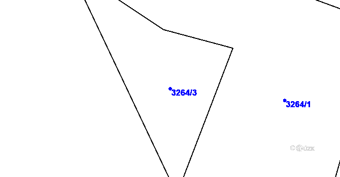 Parcela st. 3264/3 v KÚ Havlíčkův Brod, Katastrální mapa