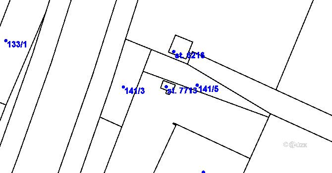 Parcela st. 7713 v KÚ Havlíčkův Brod, Katastrální mapa