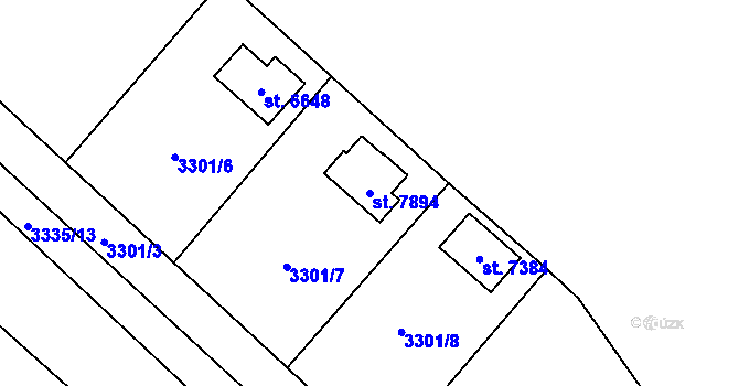 Parcela st. 7894 v KÚ Havlíčkův Brod, Katastrální mapa