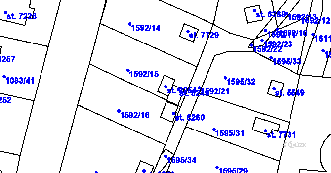 Parcela st. 8254 v KÚ Havlíčkův Brod, Katastrální mapa