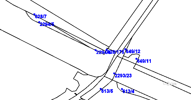Parcela st. 2294/4 v KÚ Havlíčkův Brod, Katastrální mapa
