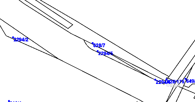 Parcela st. 2294/5 v KÚ Havlíčkův Brod, Katastrální mapa