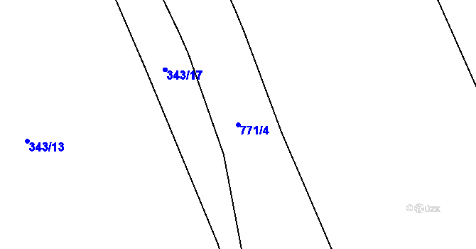 Parcela st. 771/4 v KÚ Havlovice u Domažlic, Katastrální mapa