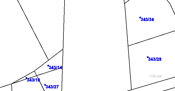 Parcela st. 771/6 v KÚ Havlovice u Domažlic, Katastrální mapa