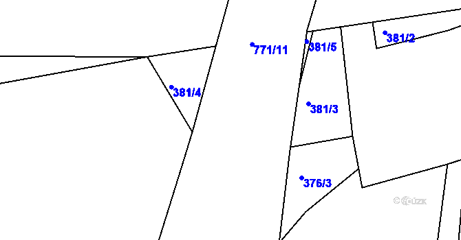 Parcela st. 771/13 v KÚ Havlovice u Domažlic, Katastrální mapa