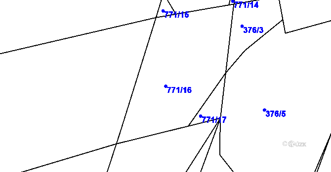 Parcela st. 771/16 v KÚ Havlovice u Domažlic, Katastrální mapa