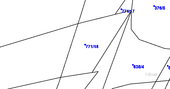 Parcela st. 771/18 v KÚ Havlovice u Domažlic, Katastrální mapa