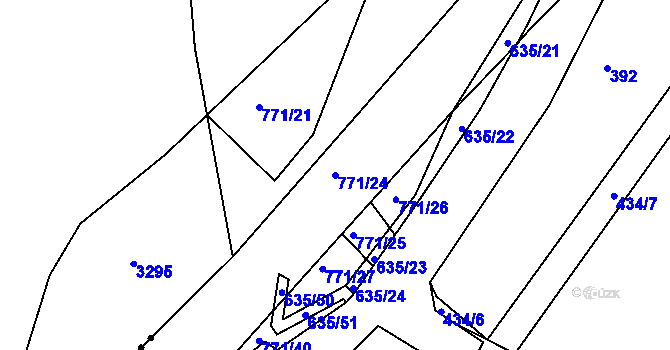 Parcela st. 771/24 v KÚ Havlovice u Domažlic, Katastrální mapa