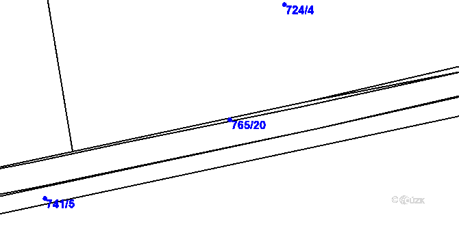 Parcela st. 765/20 v KÚ Havlovice u Domažlic, Katastrální mapa