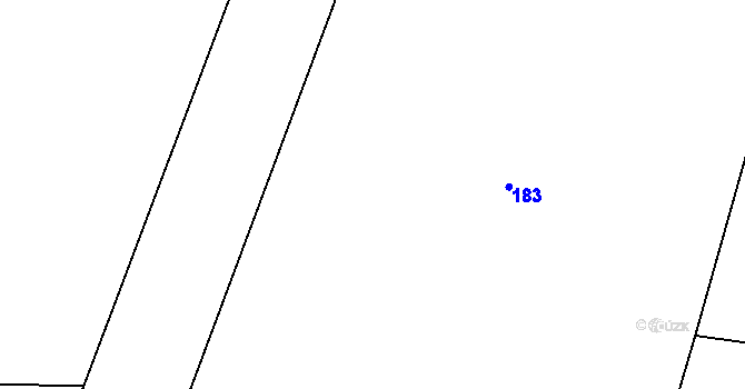 Parcela st. 182 v KÚ Havraň, Katastrální mapa
