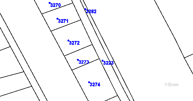 Parcela st. 1034/10 v KÚ Havřice, Katastrální mapa