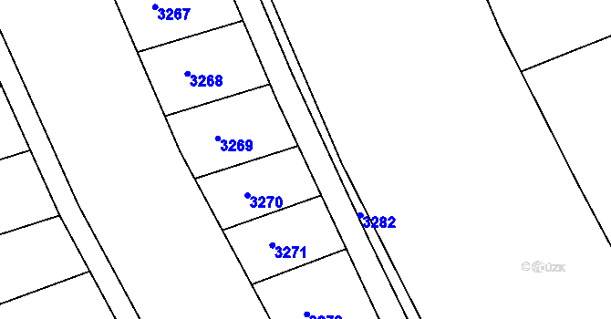 Parcela st. 1034/13 v KÚ Havřice, Katastrální mapa