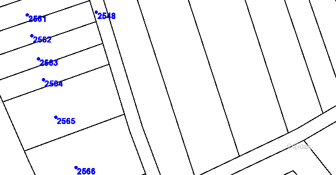 Parcela st. 939/46 v KÚ Havřice, Katastrální mapa