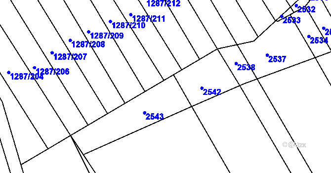 Parcela st. 941/1 v KÚ Havřice, Katastrální mapa