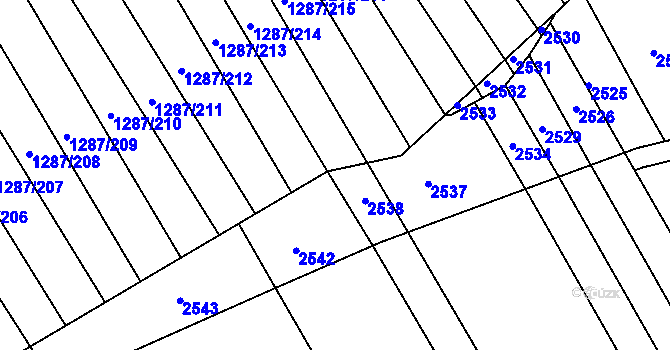 Parcela st. 941/3 v KÚ Havřice, Katastrální mapa