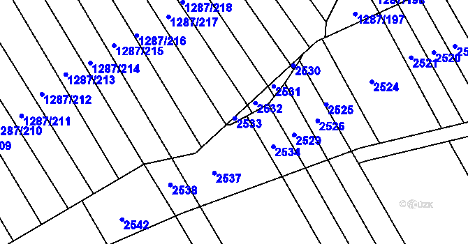 Parcela st. 941/5 v KÚ Havřice, Katastrální mapa