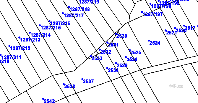 Parcela st. 941/6 v KÚ Havřice, Katastrální mapa
