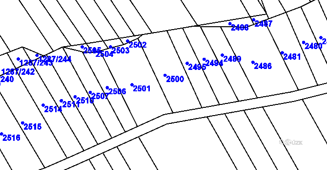 Parcela st. 941/7 v KÚ Havřice, Katastrální mapa